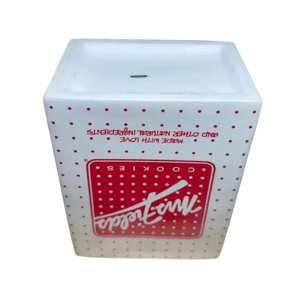 Vintage 1980s Mrs. Fields Ceramic Paper Bag Shape Cookie Jar
